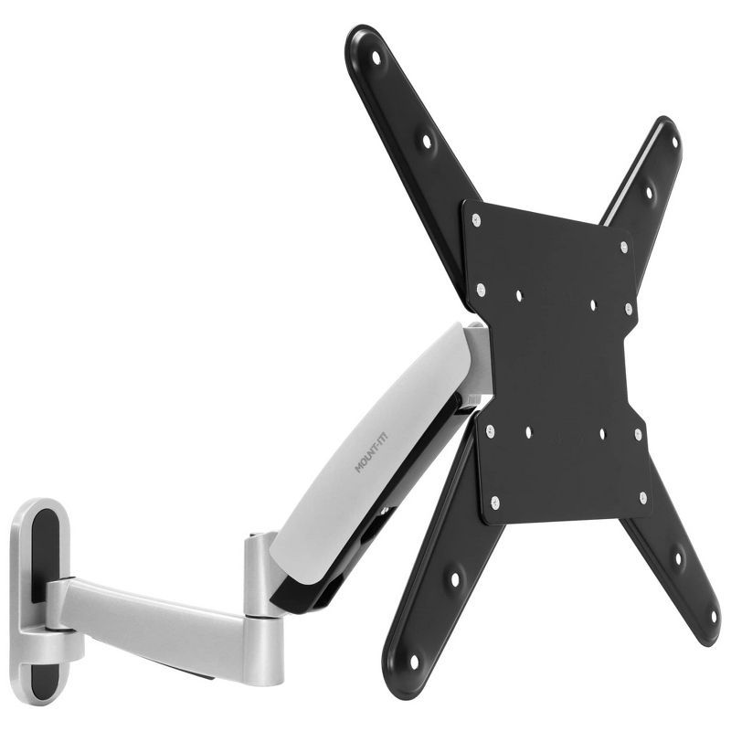 Mount-It! Adjustable Silver and Black Full Motion TV Wall Mount