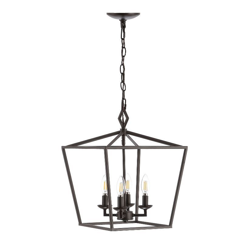 Rosalen 94" Black Bronze LED 4-Light Pendant