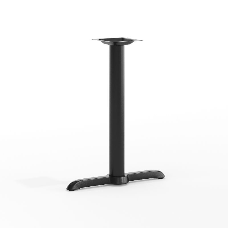 Black Cast Iron T-Base Restaurant Table Stand