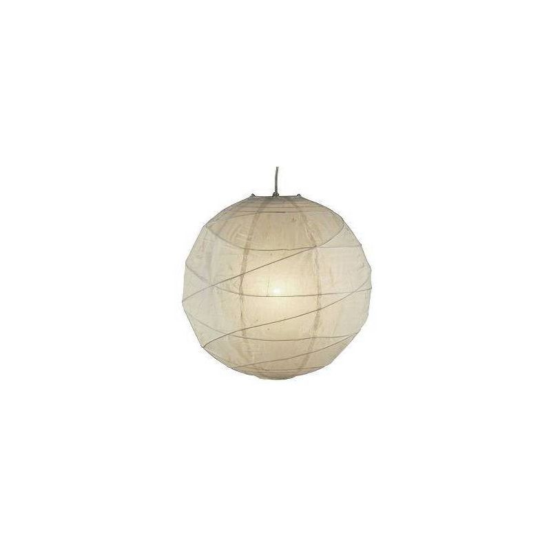 Ontario Natural Paper Shade Globe Pendant Light