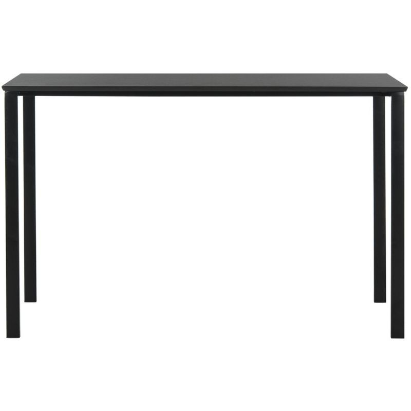 Dalit 47" Black Wood Transitional Writing Desk