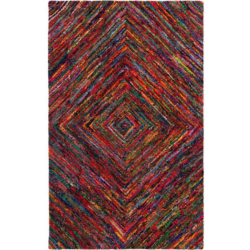 Nantucket Multicolor Handmade Wool Rectangular Area Rug 5' x 8'