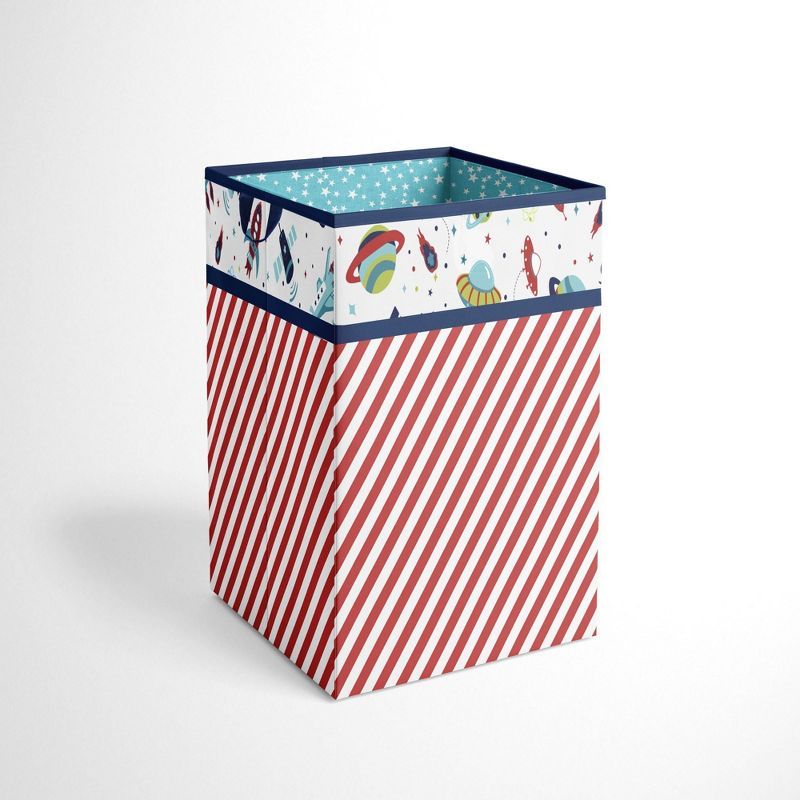 Multicolor Space-Themed Collapsible Kids Laundry Hamper