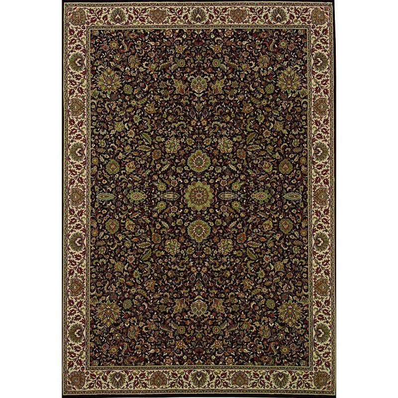 Ariana Brown and Ivory 4' x 6' Oriental Area Rug