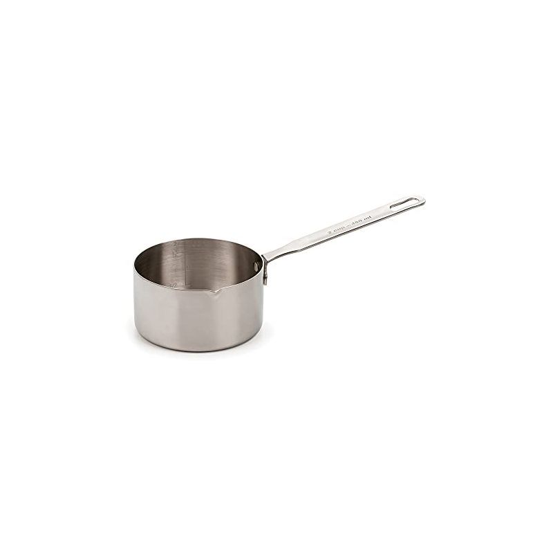 RSVP Stainless Steel 2-Cup Measuring Pan with Long Handle