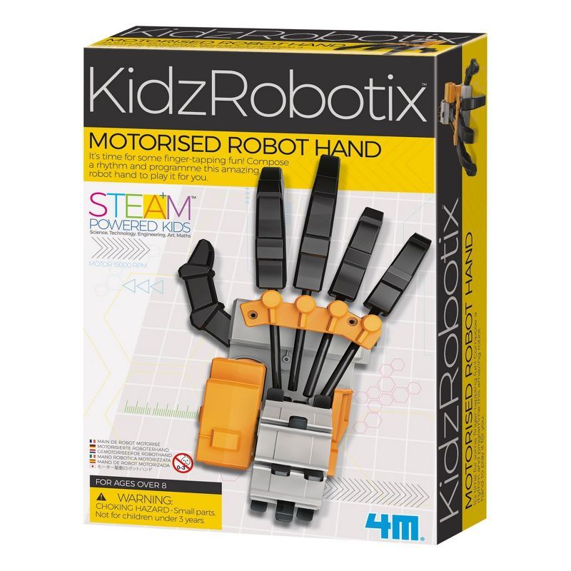 4M KidzRobotix Motorized Robot Hand STEM Kit