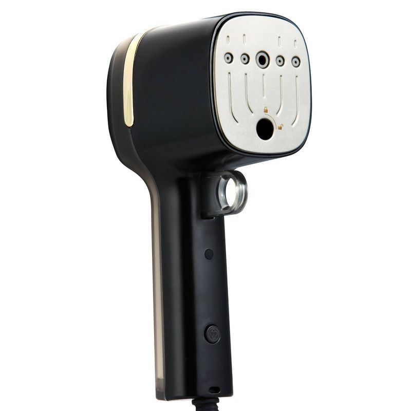 Compact Black Stainless Steel Travel Garment Steamer