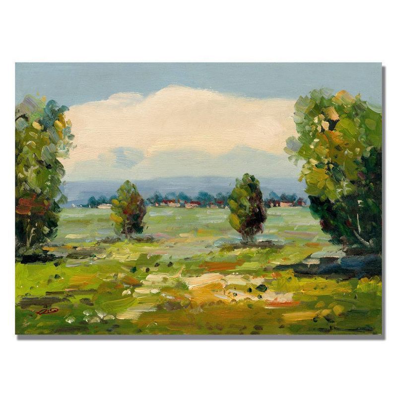 Giclee Landscape Canvas Art with Wooden Frame, 20" x 25"