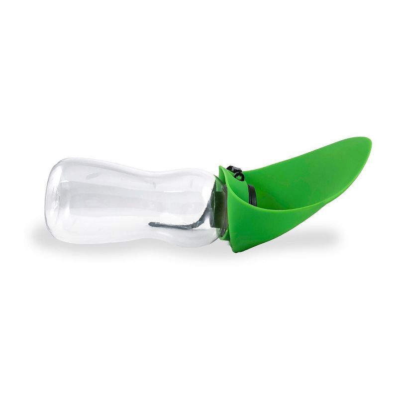 Green Portable Pet Water Bottle with Foldable Bowl