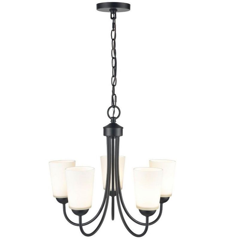 Ivey Lake Matte Black 5-Light Traditional Chandelier