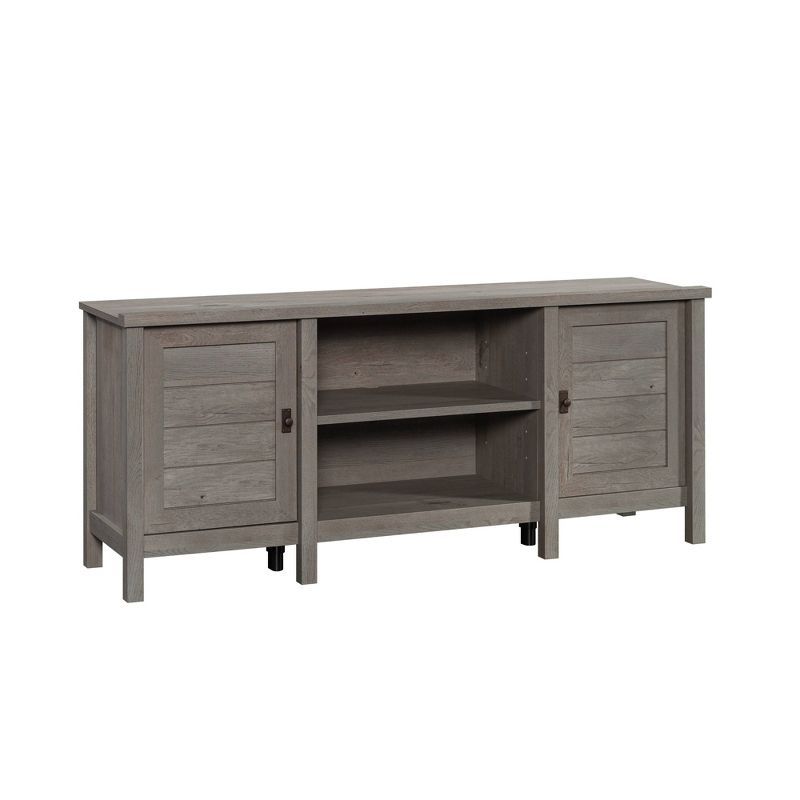 Mystic Oak 60" Farmhouse TV Stand with Cabinets