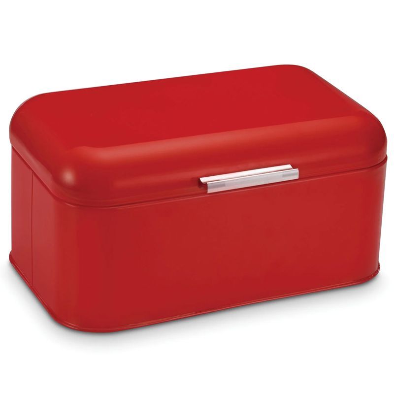 Red Stainless Steel Mini Retro Bread Bin