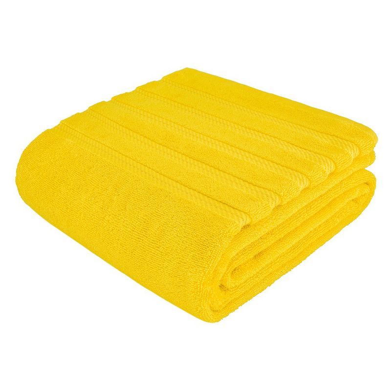 Oversized Lemon Yellow Turkish Cotton Jumbo Bath Sheet