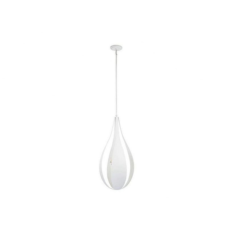 Bali 6-Light White Cashmere Metal Pendant