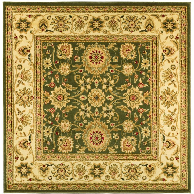 Lyndhurst Sage and Ivory Square Synthetic Area Rug