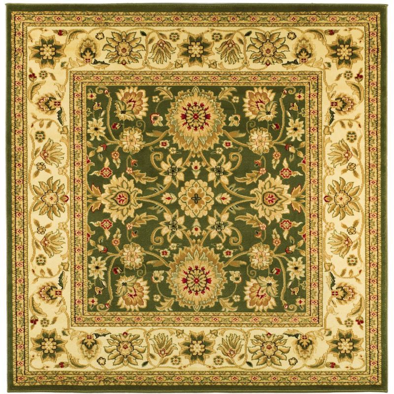 Lyndhurst Sage and Ivory Square Synthetic Area Rug