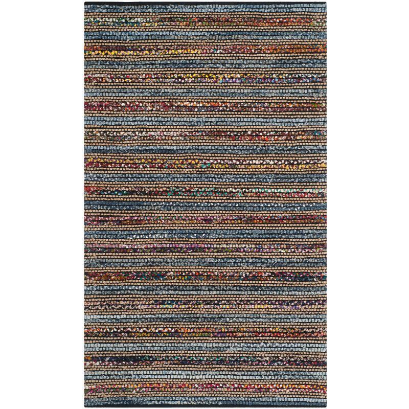 Hand-Knotted Blue Rectangular 9' x 12' Area Rug