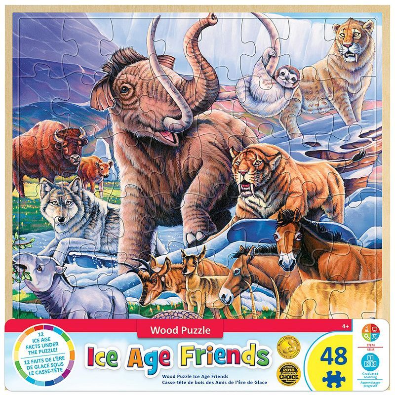 Ice Age Friends 48-Piece Wooden Jigsaw Puzzle