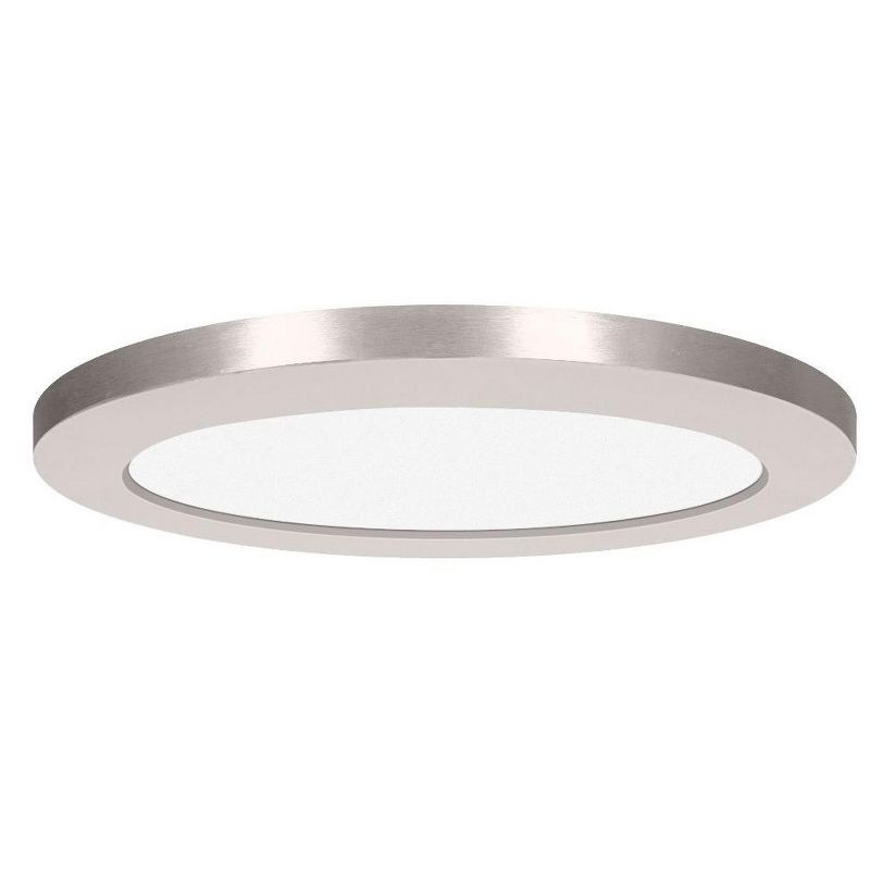 ModPLUS Brushed Steel 12" LED Flush Mount Ceiling Light