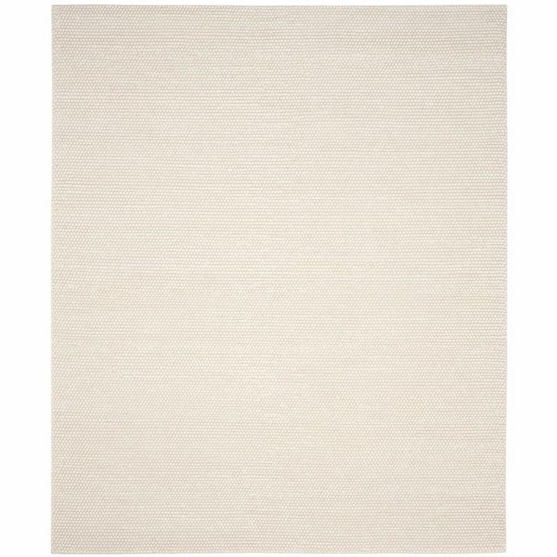 Ivory Hand-Tufted Wool Rectangular 10' x 14' Area Rug