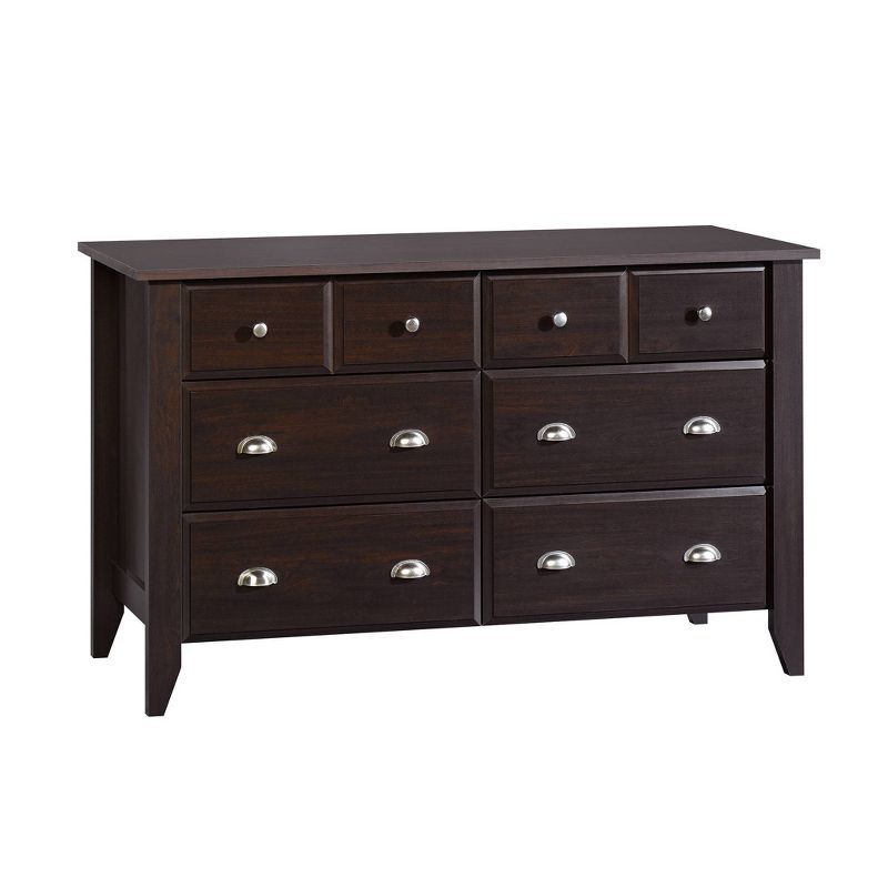 Jamocha Wood 6-Drawer Dresser with Extra Deep Drawer