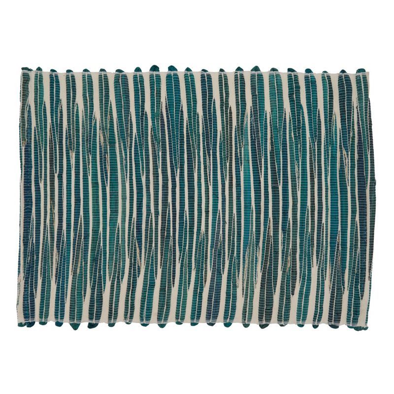 Turquoise Water Hyacinth Rectangular Placemats Set of 4