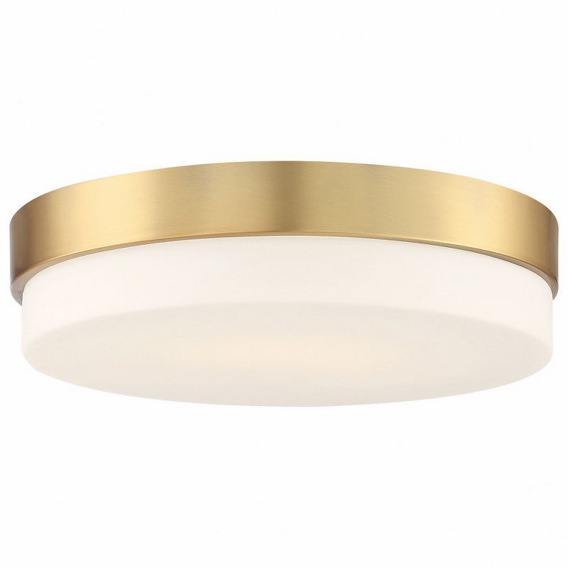 Roma Antique Brushed Brass LED Flush Mount Light