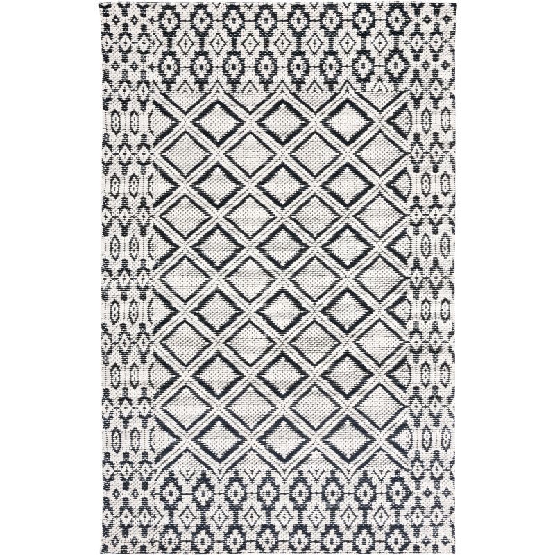 Elegant Ivory Wool Round Hand-Knotted Vermont Area Rug