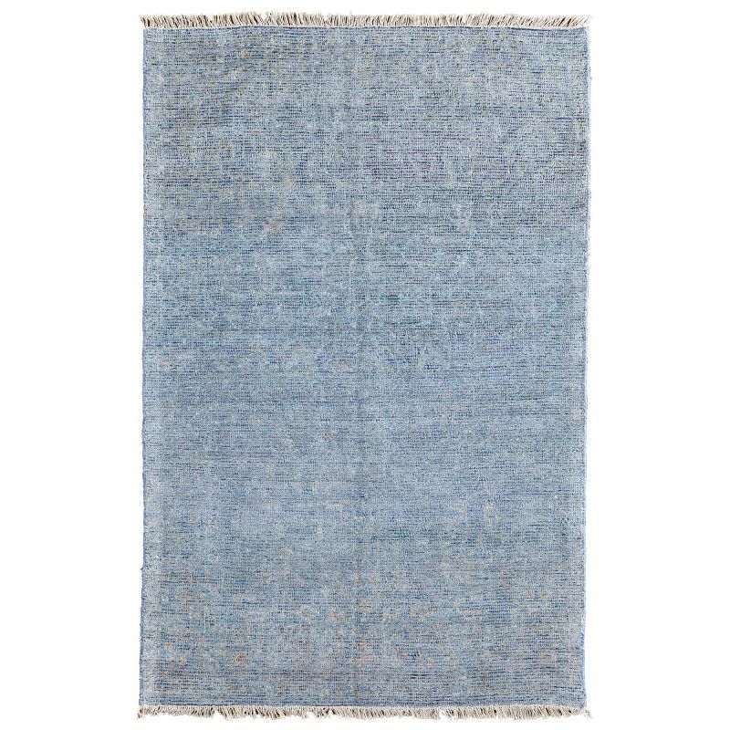 Caldwell Handwoven Blue Wool & Viscose 5' x 7' Area Rug