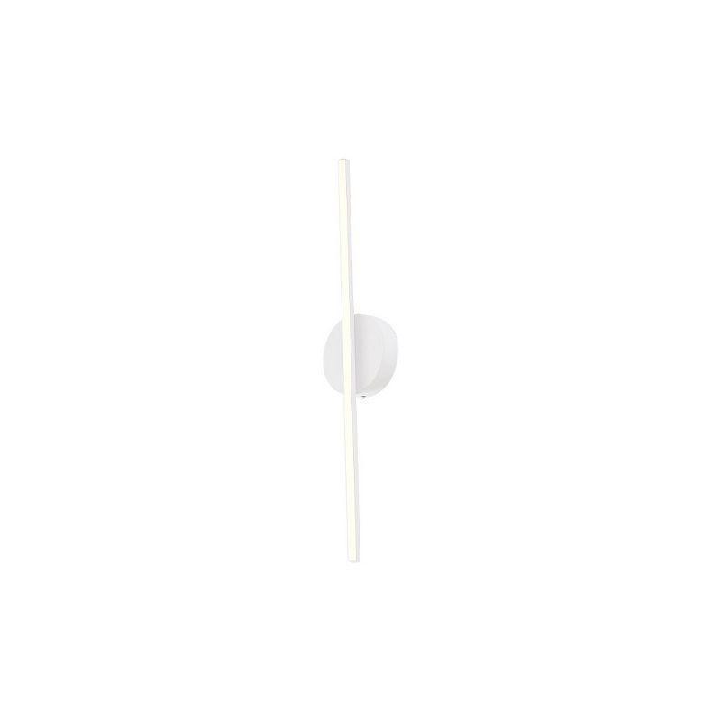 Chute Minimalist White LED Cylinder Wall Sconce