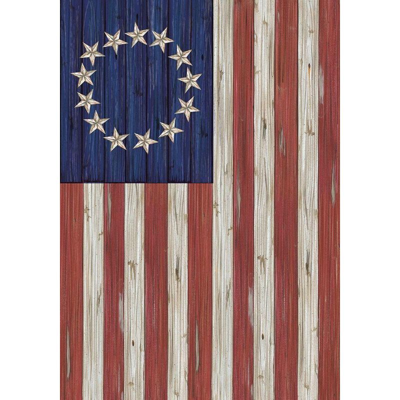 Betsy Ross Rustic Patriotic Polyester House Flag