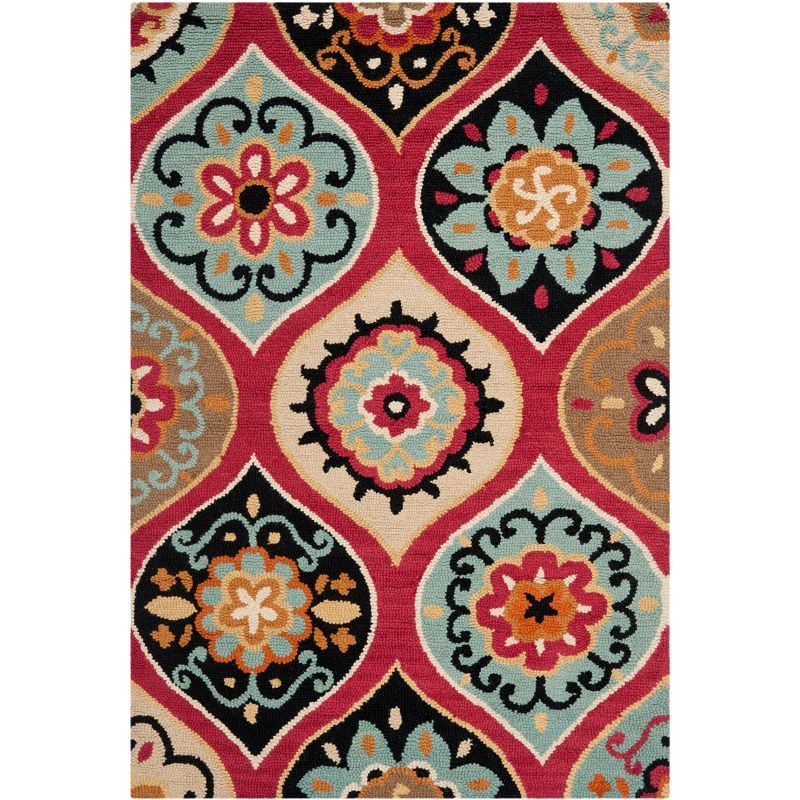 Roslyn 4' x 6' Multicolor Hand-Tufted Wool Area Rug