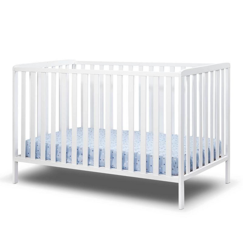 White European Solid Beech Wood 3-in-1 Convertible Crib