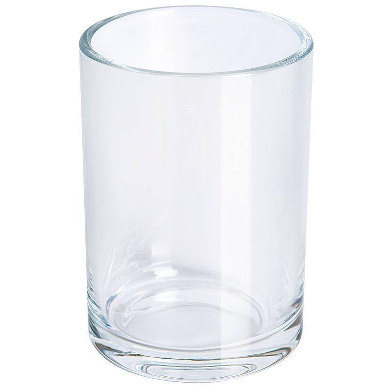 Clear Glass Bathroom Tumbler for Essentials