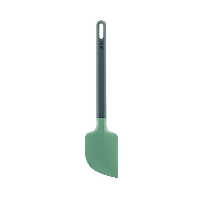 Green Silicone Spatula with ABS Handle, 14"