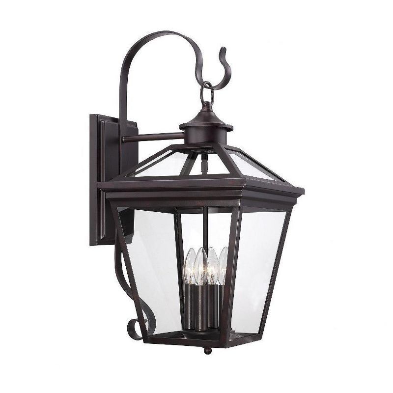 Ellijay 25.5" English Bronze 4-Light Outdoor Wall Lantern