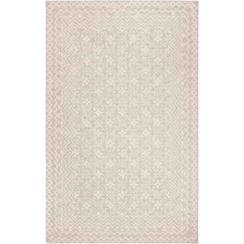 Ivory Blossom Hand-Tufted Wool Accent Rug - 2' x 3'