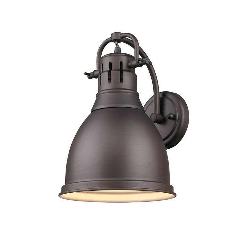 Transitional Duncan 8.88" Bronze Wall Sconce with Direct Wiring