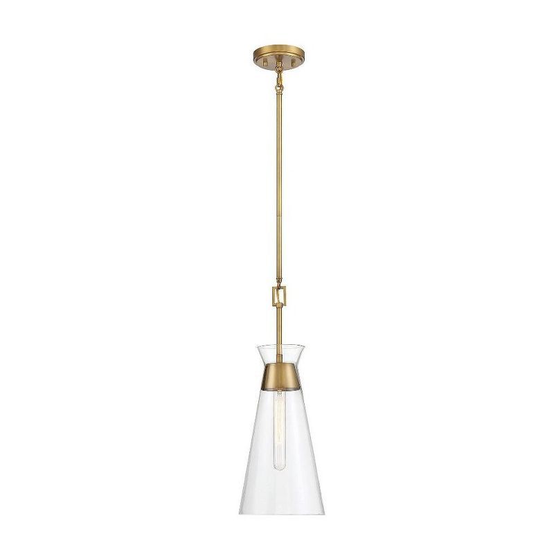 Lakewood Warm Brass Mid-Century Modern Mini Pendant Light