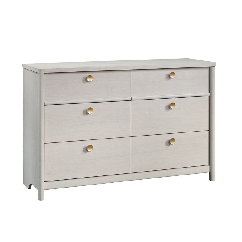 Double Glacier Oak Vertical Dresser with Extra Deep Drawers