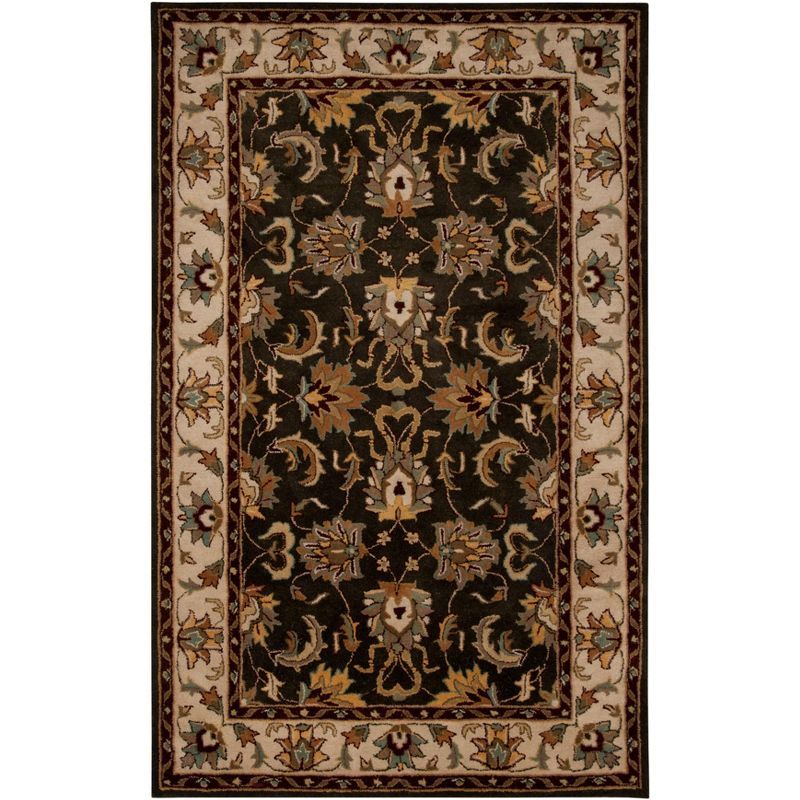 Heritage Black and Ivory Hand-Tufted Wool Area Rug