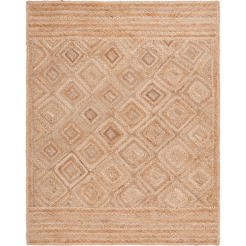 Coastal Comfort Hand-Knotted Jute 6' x 9' Natural Area Rug