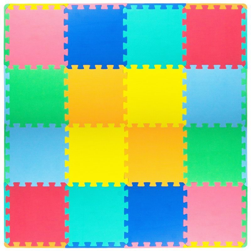 ProSource Multicolor EVA Foam Kids Play Mat, 48" x 48"