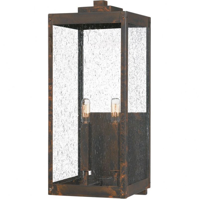 Industrial Bronze Outdoor Wall Lantern with Dimmable Light