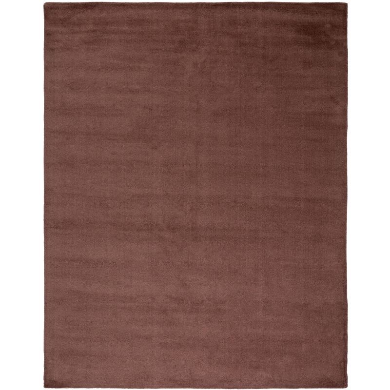 Handmade Brown Wool 9' x 12' Tufted Area Rug