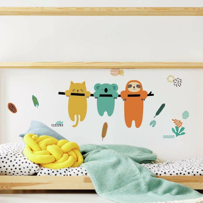 Koala and Sloth Peel and Stick Giant Wall Decals for Kids