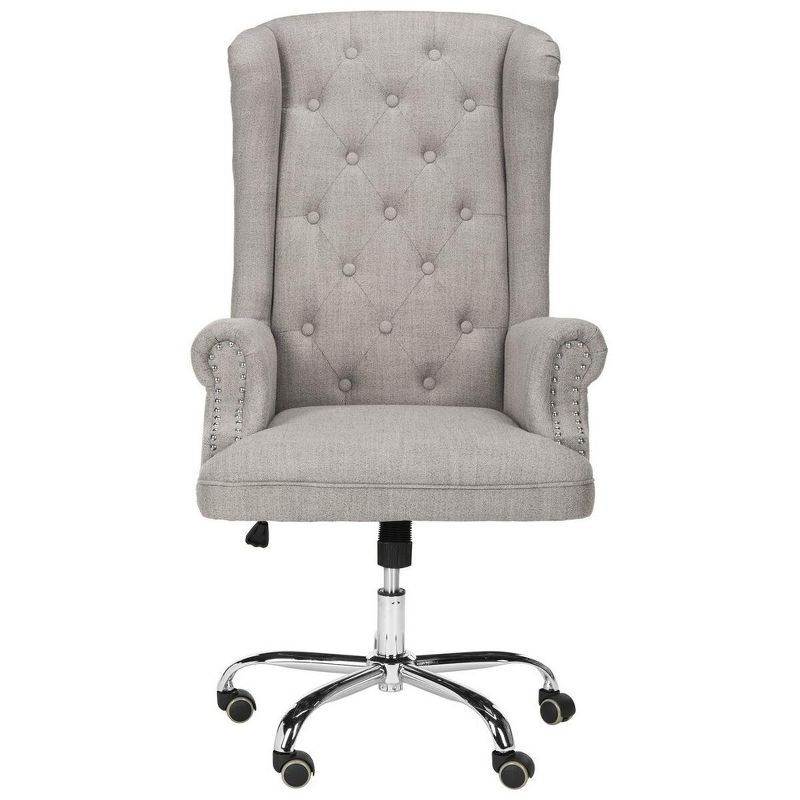 Gray High Back Fabric Executive Swivel Desk Chair