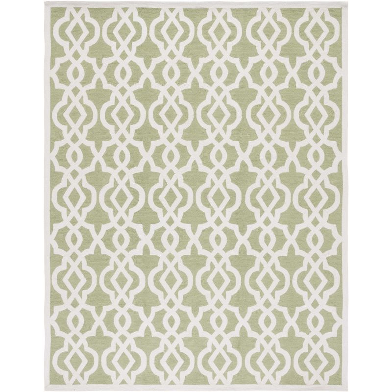 Ivory Floral Elegance 9' x 12' Tufted Synthetic Area Rug