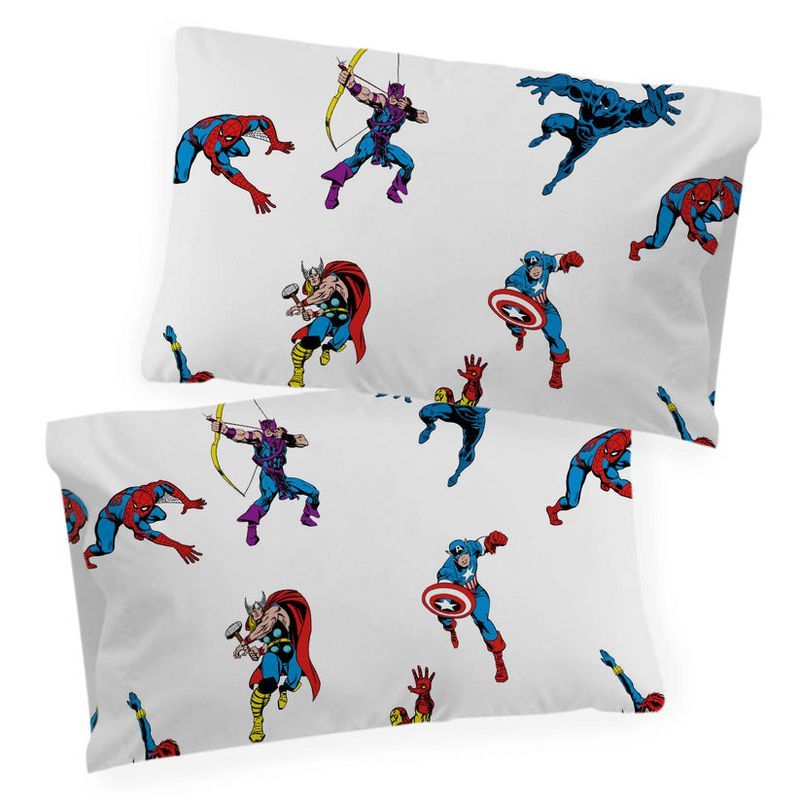 Marvel Comics Organic Cotton Kids Pillowcase Set