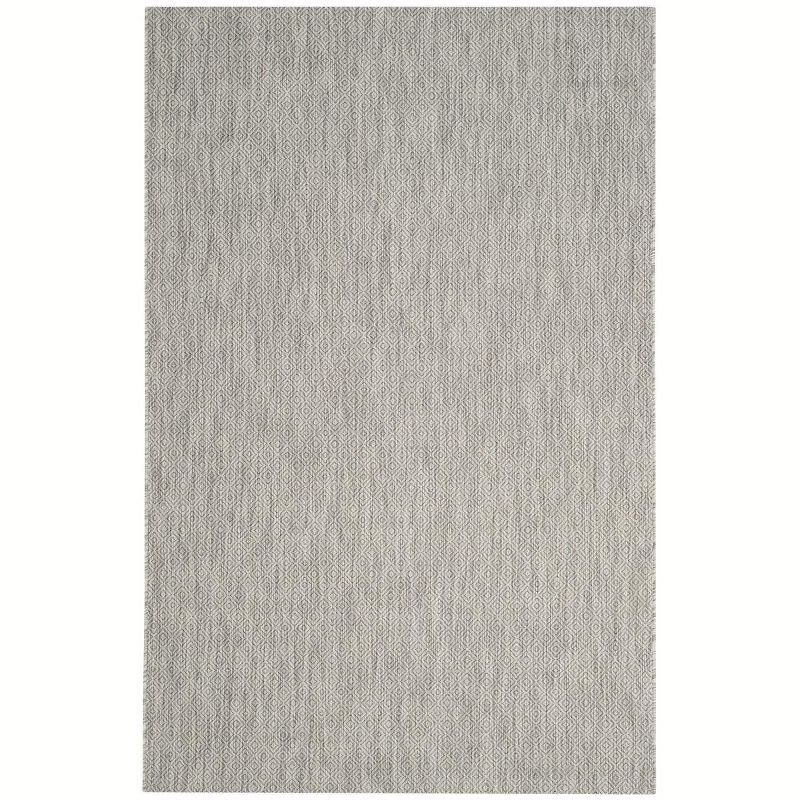 Delano Monochrome Gray Synthetic 6'7" x 9'6" Indoor/Outdoor Rug